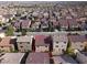 Aerial view of home in red outline in residential neighborhood at 6726 Glissando Ct, Las Vegas, NV 89139