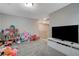 Bright playroom featuring carpet floors and ample space for activities at 7042 Grand Junction Ave, Las Vegas, NV 89179