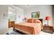 Serene main bedroom with a comfortable bed, a full bathroom, and soft lighting at 711 Golden Sedum Dr, Henderson, NV 89011