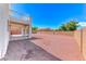 Outdoor space showcasing gravel landscaping and covered patio offering a versatile area for entertainment and relaxation at 7892 Villa Salsa Ave, Las Vegas, NV 89131