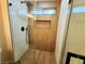 Modern shower with glass enclosure, rain shower head and custom tile work at 8720 Prairie Hill Dr, Las Vegas, NV 89134