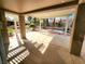 Covered patio with concrete flooring and view of landscaped backyard at 8720 Prairie Hill Dr, Las Vegas, NV 89134