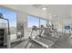 Bright gym featuring treadmills and floor-to-ceiling windows with an amazing view at 900 Las Vegas Blvd # 715, Las Vegas, NV 89101