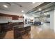 Bright and open living space with modern kitchen, dining, and living area, with sleek, contemporary design at 900 Las Vegas Blvd # 715, Las Vegas, NV 89101