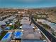 Aerial view showcasing the neighborhood's luxurious homes and community layout at 10048 Copper Edge Rd, Las Vegas, NV 89148