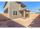 The backyard is spacious with modern finishes and is ready for customization and entertainment at 10328 Apefly St, Las Vegas, NV 89141
