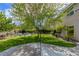 Backyard featuring a basketball court, lush greenery, and a peek at the swimming pool at 10761 Capesthorne Way, Las Vegas, NV 89135