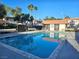 Inviting community pool features crystal-clear water and comfortable seating for relaxation and enjoyment at 1128 Willow Tree Dr # C, Las Vegas, NV 89128