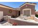 Inviting front patio featuring an outdoor seating area and decorative accents for relaxing at 2114 High Mesa Dr, Henderson, NV 89012