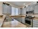 Well-equipped kitchen featuring granite countertops, modern appliances, and ample storage at 2114 High Mesa Dr, Henderson, NV 89012