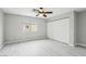 Bedroom featuring wood-look flooring, a ceiling fan, and closet at 2123 Sleepy Ct, Las Vegas, NV 89106