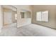 Inviting living room with new carpet and views into other rooms at 3743 Prairie Orchid Ave, North Las Vegas, NV 89081