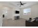 Relaxing bonus room with comfortable seating and a ceiling fan at 4050 Midnight Crest Ave, North Las Vegas, NV 89031