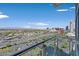 Stunning balcony view of the Las Vegas skyline on a clear day at 4381 W Flamingo Rd # 1101, Las Vegas, NV 89103