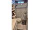 Nicely appointed bathroom with tile shower, vanity, and ample storage at 4690 E California Ave, Las Vegas, NV 89104