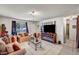 Living area with tile floors, sofas and a fireplace entertainment unit at 4835 Nevada Ave, Las Vegas, NV 89104