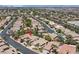 Birds-eye view of home with mature landscaping in a well-maintained neighborhood at 5068 Rivedro St, Las Vegas, NV 89135