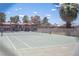 Community tennis court is perfect for enjoying a game with Gathering or friends at 5241 Janfred Ct # 18, Las Vegas, NV 89103