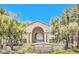 Beautiful condo building with lush landscaping and mature trees in a desirable community at 5415 W Harmon Ave # 2094, Las Vegas, NV 89103