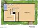 Artist rendering of the floorplan for a 1 bedroom guest suite. Bathroom includes seat in shower at 6339 Sharp Rock Ct, Las Vegas, NV 89139