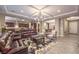 Open-concept living room featuring a coffered ceiling and stylish decor at 9760 Arch Canyon Ct, Las Vegas, NV 89149