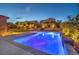 Relax in the beautiful pool and spa while enjoying the meticulously maintained landscaping at 9760 Arch Canyon Ct, Las Vegas, NV 89149