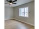 The bedroom features a ceiling fan and a window at 1013 Cunningham Dr, Las Vegas, NV 89106