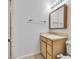 Cozy bathroom features vanity with mirror and standing shower at 1158 E Hacienda Ave, Las Vegas, NV 89119
