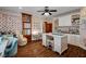 Spacious bonus room with ceiling fan, wood floors and tons of storage at 1182 Thomas Bay Cir, Logandale, NV 89021