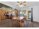 Eat-in kitchen with stainless appliances and a dining area with access to outdoor space at 1520 Della Ct, Boulder City, NV 89005