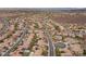 Expansive aerial shot capturing a large residential community at 2151 Bannerwood St, Henderson, NV 89044