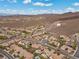 Wide aerial view of a neighborhood community near desert mountains at 2151 Bannerwood St, Henderson, NV 89044