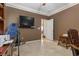 Versatile room featuring neutral colors, suitable for a home office or study with natural light at 2151 Bannerwood St, Henderson, NV 89044