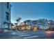 Street view of inviting commercial building with mature landscaping and a welcoming sidewalk at 2185 High Mesa Dr, Henderson, NV 89012