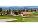 Scenic golf course view showcasing lush green fairways and distant city skyline at 2521 Roseworthy Dr, Las Vegas, NV 89134