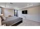 This room contains carpeted floors, neutral-painted walls, and large windows at 2902 Ventana Ridge Ave, Henderson, NV 89044