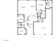 Detailed floor plan featuring bedrooms, bathrooms, kitchen, living area, and a 3-car garage at 3431 Cottage Thistle Dr, Laughlin, NV 89029
