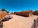 Massive backyard with fence, storage and plenty of room for parking multiple vehicles at 378 W Thomas Ave, Overton, NV 89040