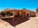 Large backyard featuring a shelter, mature tree, and plenty of potential for customization at 378 W Thomas Ave, Overton, NV 89040