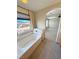 Bright bathroom with soaker tub and mountain views at 3938 E Chaffe Ave, Pahrump, NV 89061