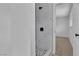 Modern shower with marble pattern and a geometric tile feature at 4186 Toronto Cir, Las Vegas, NV 89121