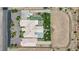 Expansive property featuring a sparkling pool and manicured grounds visible from above at 4455 W Ford Ave, Las Vegas, NV 89139