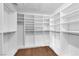 Expansive walk-in closet with multiple shelves and rods for optimal storage at 4455 W Ford Ave, Las Vegas, NV 89139