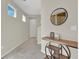 Inviting entryway featuring a console table, stylish decor, and a view into the home's interior at 6626 Seahorse Reef St, Las Vegas, NV 89149