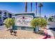 Elegant community sign for The Regent at Town Center surrounded by lush greenery at 6955 N Durango Dr # 3089, Las Vegas, NV 89149