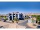 An aerial view of a well-maintained apartment complex with beautiful landscaping and parking at 6955 N Durango Dr # 3089, Las Vegas, NV 89149