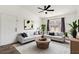 Bright living room featuring modern decor, neutral colors, and ample natural light at 6955 N Durango Dr # 3089, Las Vegas, NV 89149