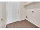 Functional laundry room with a shelf, hookups, and a door to the exterior at 82 Autumn Day St, Henderson, NV 89012