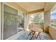 Relaxing balcony featuring outdoor seating and offering a peaceful, covered outdoor space at 8591 Heather Downs Dr, Las Vegas, NV 89113