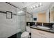 Modern bathroom featuring glass shower, stylish vanity, and sleek design at 8591 Heather Downs Dr, Las Vegas, NV 89113